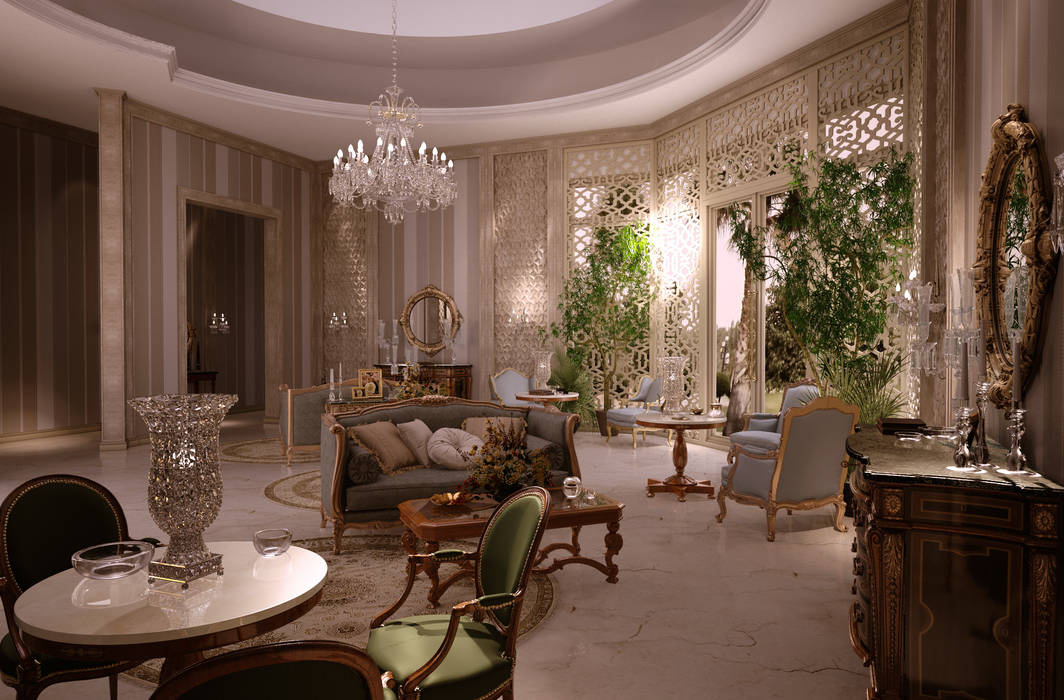 VIlla in Doha, Scultura & Design S.r.l. Scultura & Design S.r.l. Eclectic style living room