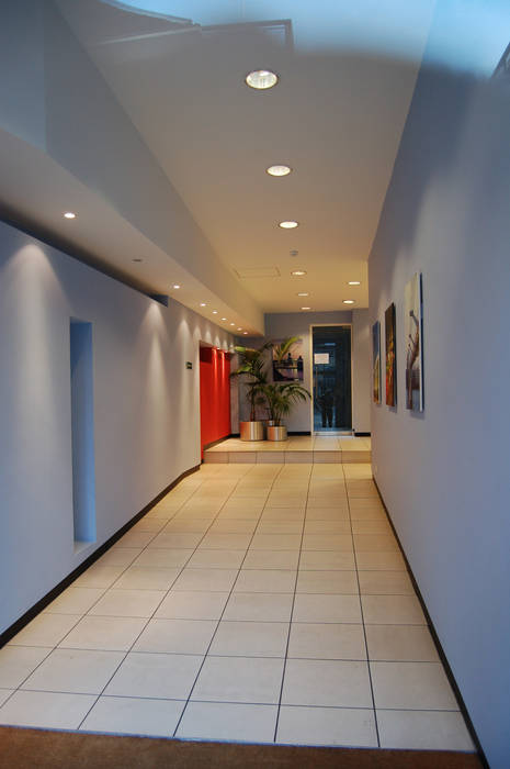 Luxury flats, Central London, Entrance Hall, Ecologgia Architects Ecologgia Architects Couloir, entrée, escaliers modernes