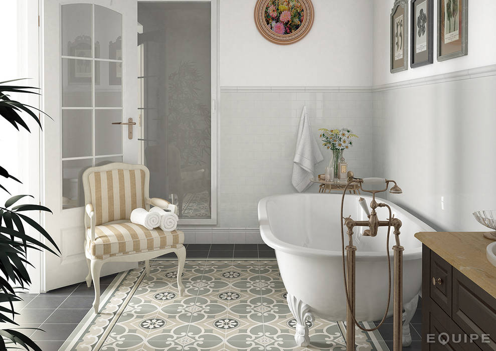 Caprice, Equipe Ceramicas Equipe Ceramicas Colonial style bathroom