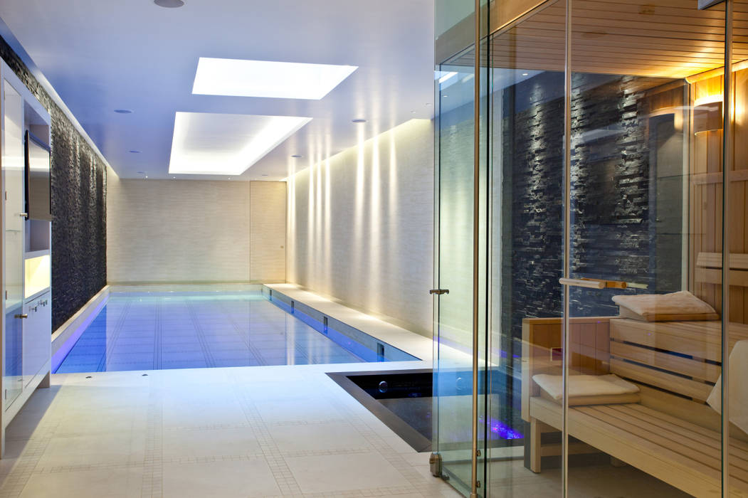 Moving Floor Pool, London Swimming Pool Company London Swimming Pool Company Kolam Renang Modern