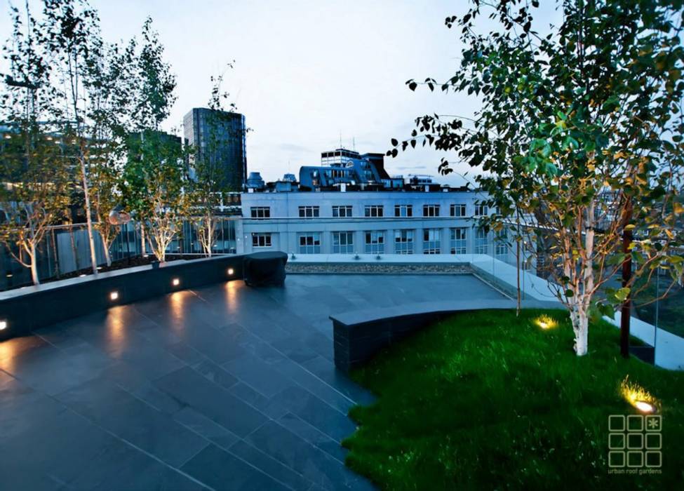 Victoria 1, London, Urban Roof Gardens Urban Roof Gardens Modern balcony, veranda & terrace