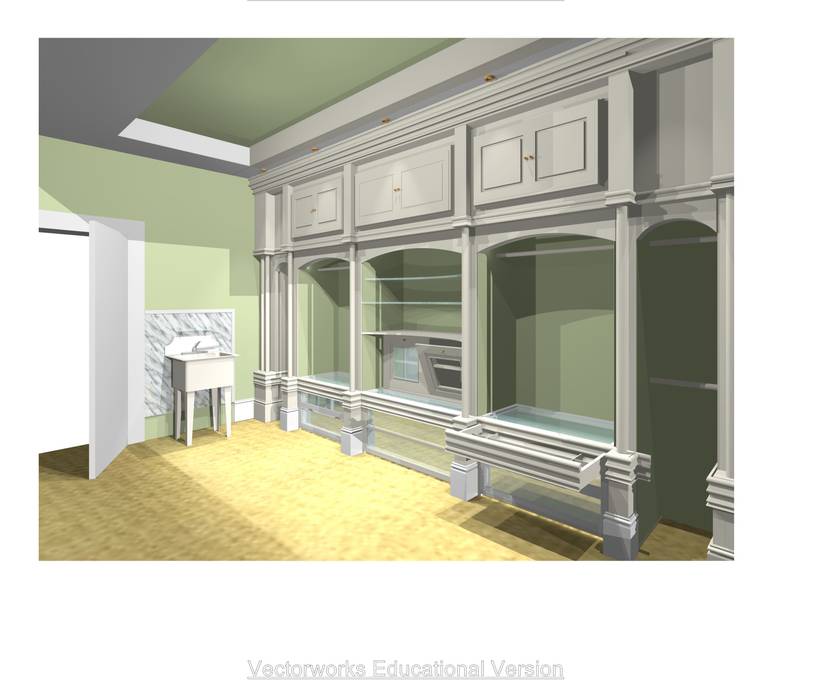 CAD DRAWING (ARITSTS IMPRESSION) 2A Design Country style dressing room