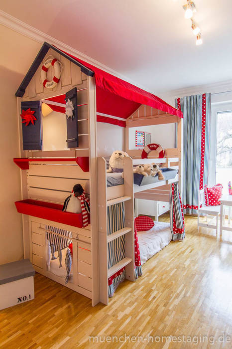 Neugestaltung eines Kinderzimmers, Münchner HOME STAGING Agentur Münchner HOME STAGING Agentur 北欧デザインの 子供部屋