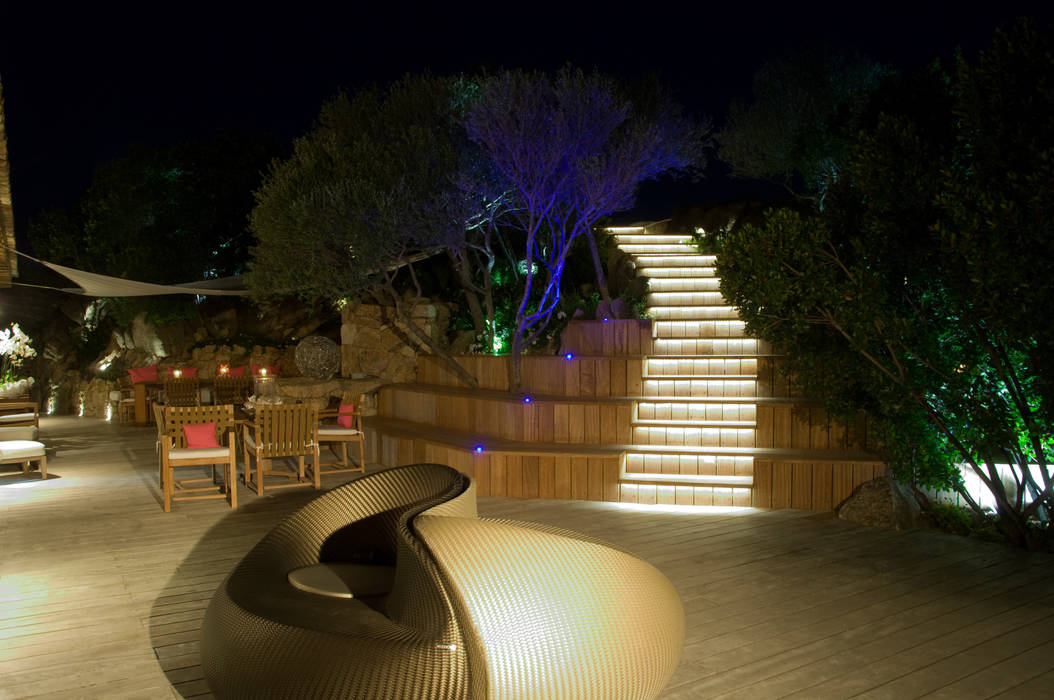 Villa in Sardegna, Scultura & Design S.r.l. Scultura & Design S.r.l. Balcone, Veranda & Terrazza