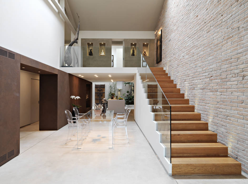 Loft, battistellArchitetti battistellArchitetti Ruang Keluarga Minimalis