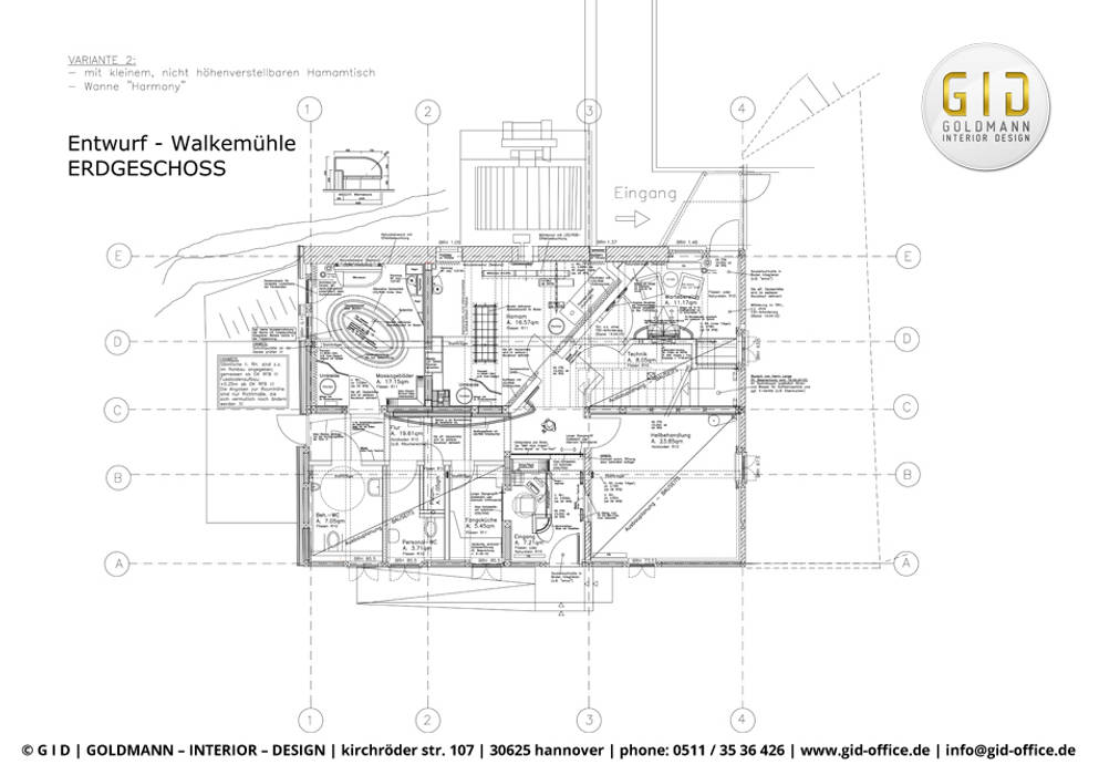 Auszüge von Planungen (CAD-Pläne), GID / GOLDMANN-INTERIOR-DESIGN GID / GOLDMANN-INTERIOR-DESIGN