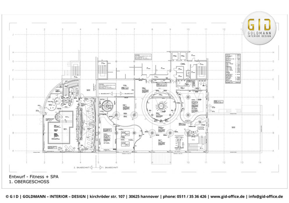 Auszüge von Planungen (CAD-Pläne), GID / GOLDMANN-INTERIOR-DESIGN GID / GOLDMANN-INTERIOR-DESIGN