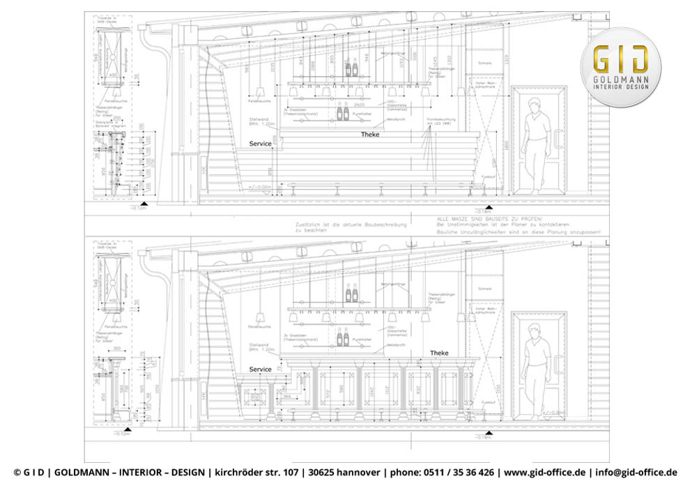 Auszüge von Planungen (CAD-Pläne), GID / GOLDMANN-INTERIOR-DESIGN GID / GOLDMANN-INTERIOR-DESIGN