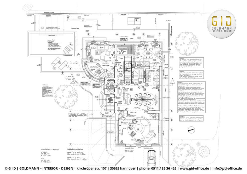 Auszüge von Planungen (CAD-Pläne), GID / GOLDMANN-INTERIOR-DESIGN GID / GOLDMANN-INTERIOR-DESIGN