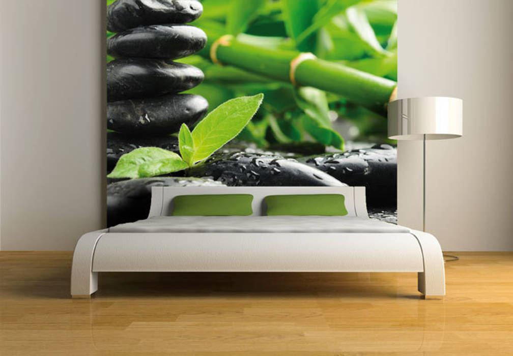 Fototapete Black Zen Stones K&L Wall Art Asiatische Wände & Böden Tapeten