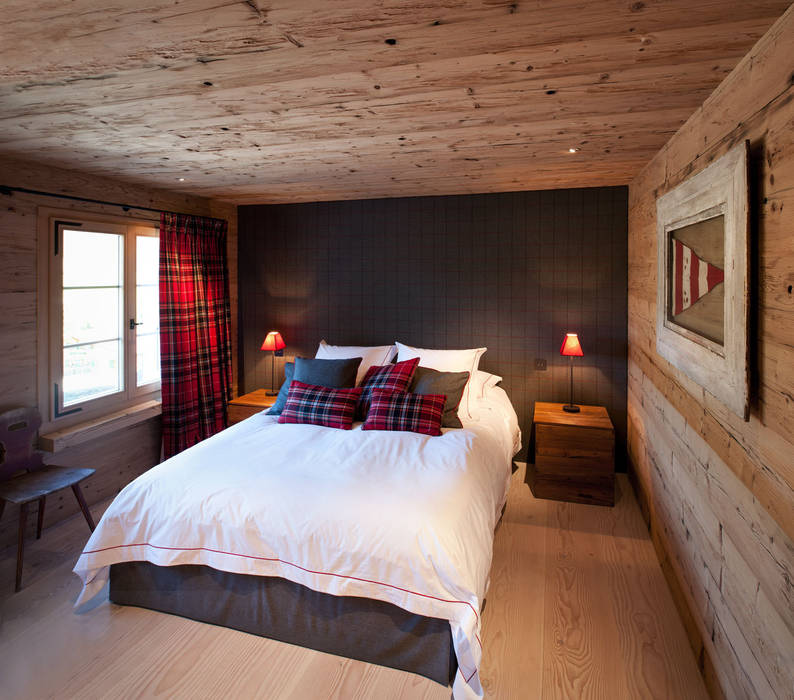 Chalet Gstaad, Ardesia Design Ardesia Design Rustic style bedroom