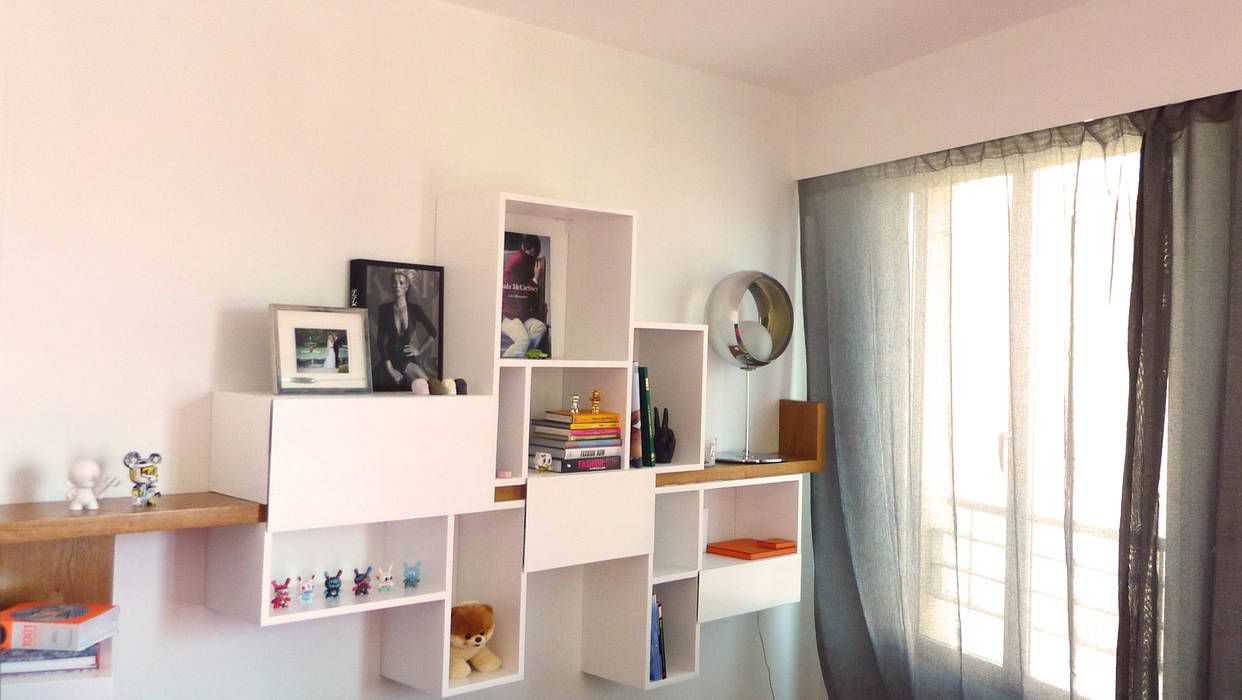 Bibliothèque EOS, MAAD Architectes MAAD Architectes Modern Living Room Shelves