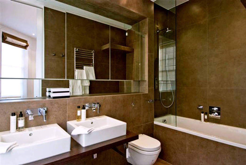 ​PROJECT: Penthouse in London's West-End. AH Interior Design Modern bathroom