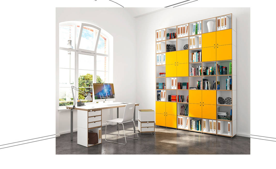 homify Modern study/office