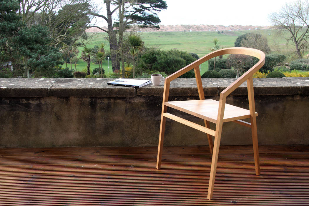 Wellington Chair in Oak Young & Norgate Modern Dining Room Chairs & benches