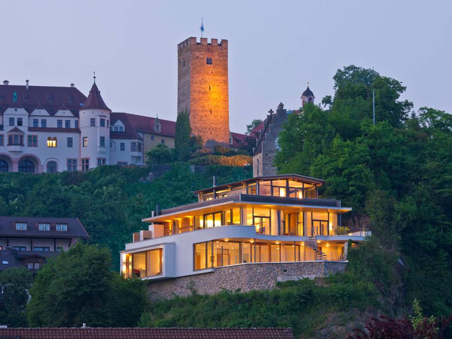 Weitblick, Bau-Fritz GmbH & Co. KG Bau-Fritz GmbH & Co. KG Puertas y ventanas de estilo ecléctico Ventanas