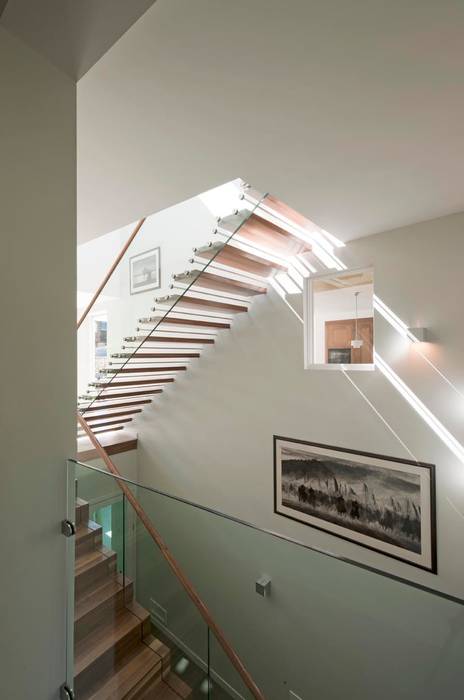 New villa in West Edinburgh - Stairs ZONE Architects Modern houses