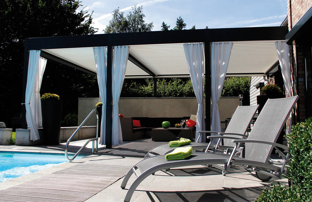 The BIOCLIMATIC Pergola by SOLISYSTEME, SOLISYSTEME SOLISYSTEME برجولا جانبية