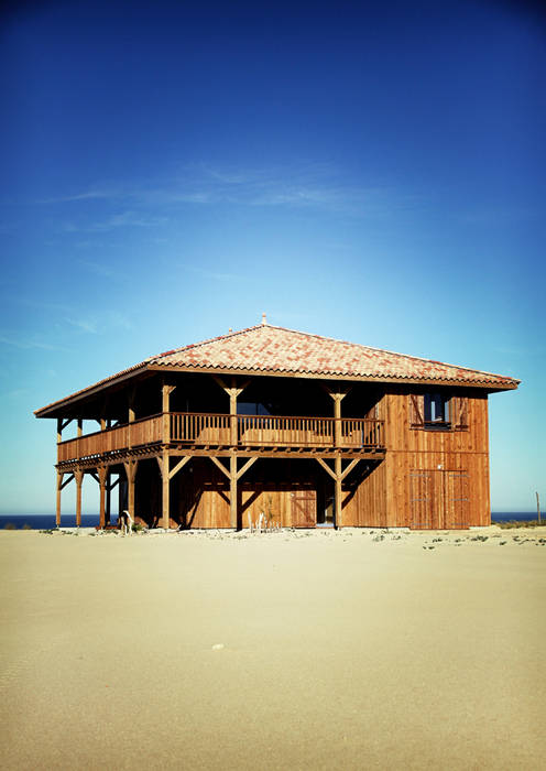 Face a l'Ocean, EURL Cyril DULAU architecte EURL Cyril DULAU architecte Casas mediterrâneas Acessórios e Decoração