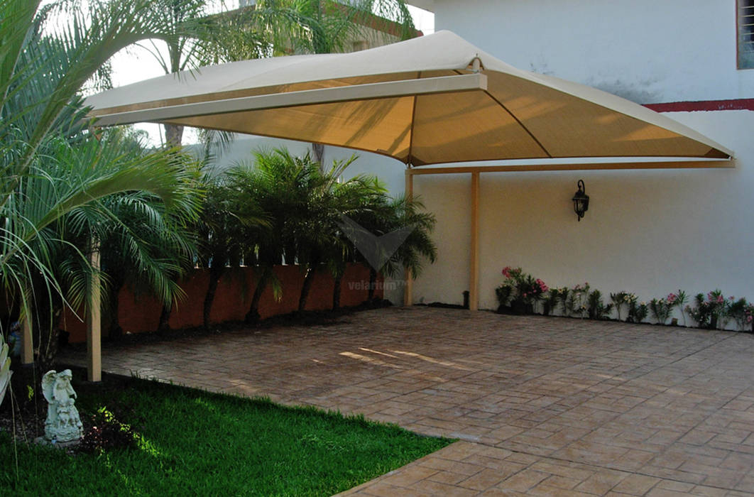 Modelo Domo Cantilever Velarium Shadeports Casas modernas