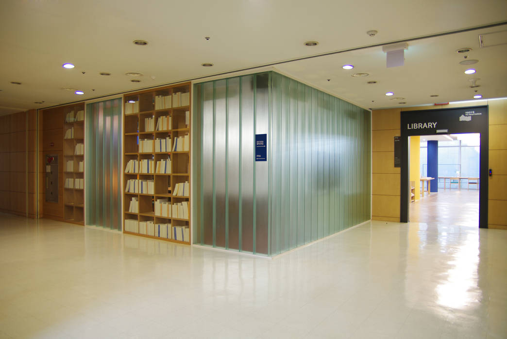 서울연구원 도서관 / The Seoul Institute Library, Korea, Design Solution Design Solution Ruang Komersial Pusat Konferensi