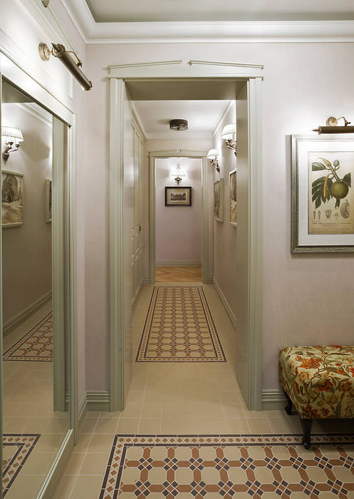 Территория комфорта, VVDesign VVDesign Klassischer Flur, Diele & Treppenhaus