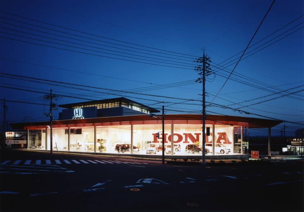 ホンダネットナラ本社 HondaCars奈良中央 登美ヶ丘店, 株式会社ＩＭＯデザイン 株式会社ＩＭＯデザイン Commercial spaces Car Dealerships