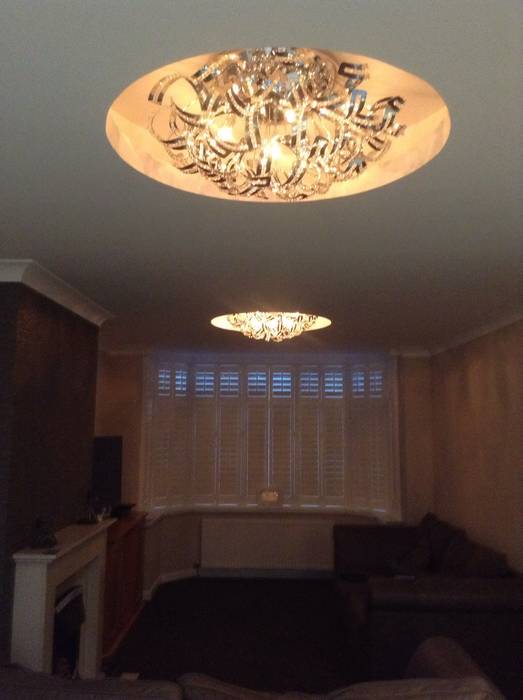 Ceiling with circles built in, Lancashire design ceilings Lancashire design ceilings Living room