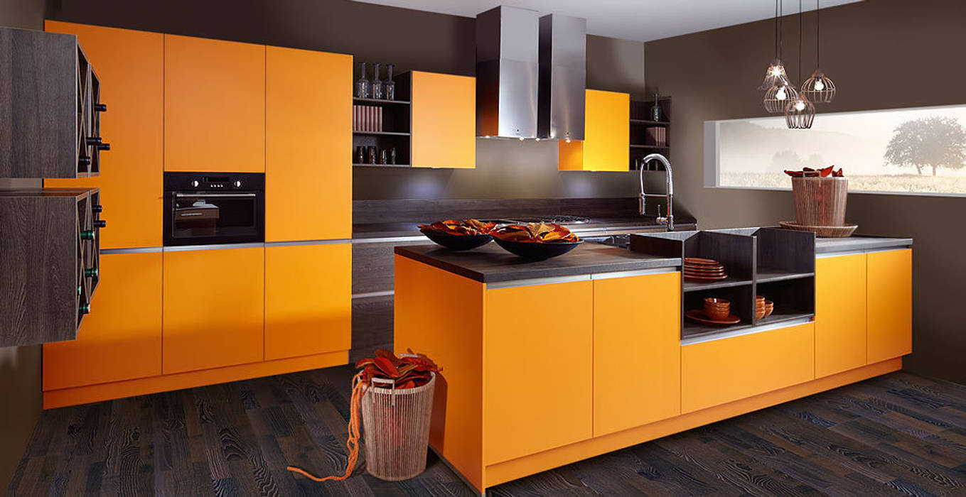 Color orange Schott Cuisines Maisons modernes