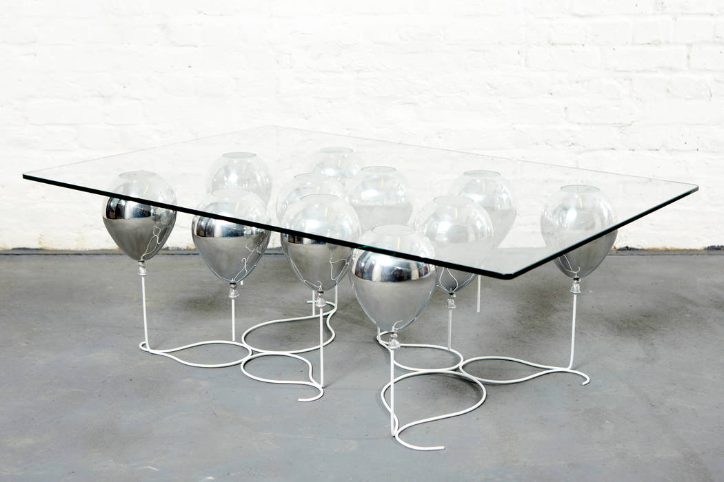 The Up Balloon Coffee Table silver Duffy London Living room Side tables & trays