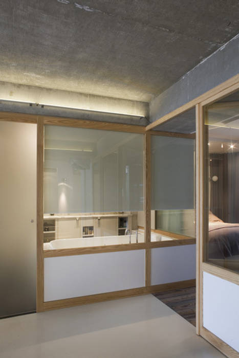 Loft LK, Paris, Olivier Chabaud Archtct Olivier Chabaud Archtct Salle de bain rustique