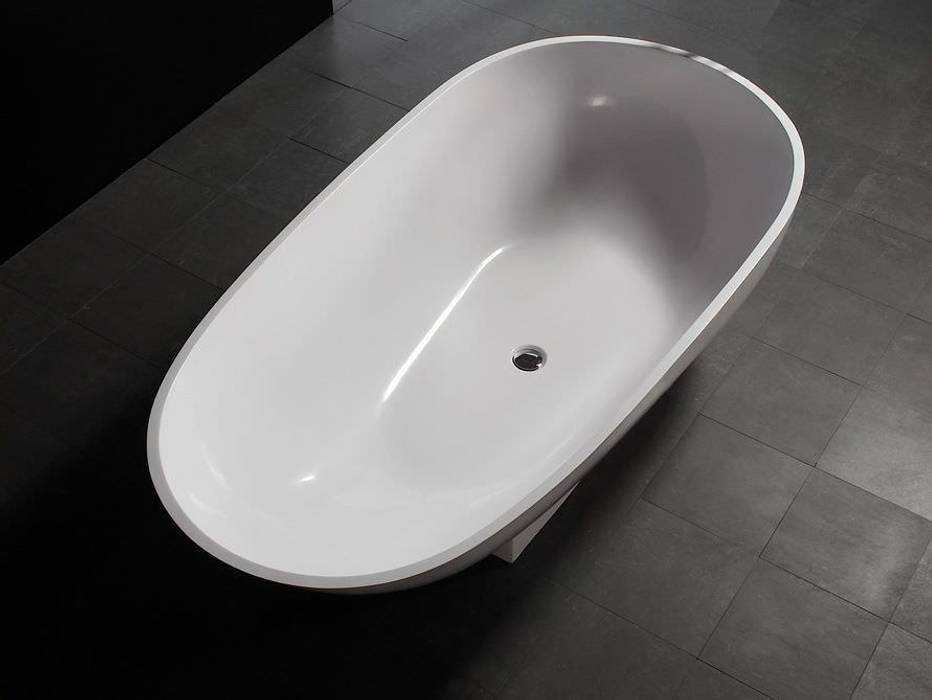 Bädermax freistehende Badewanen aus Mineralguss, Maxxwell AG Maxxwell AG Modern Bathroom Bathtubs & showers