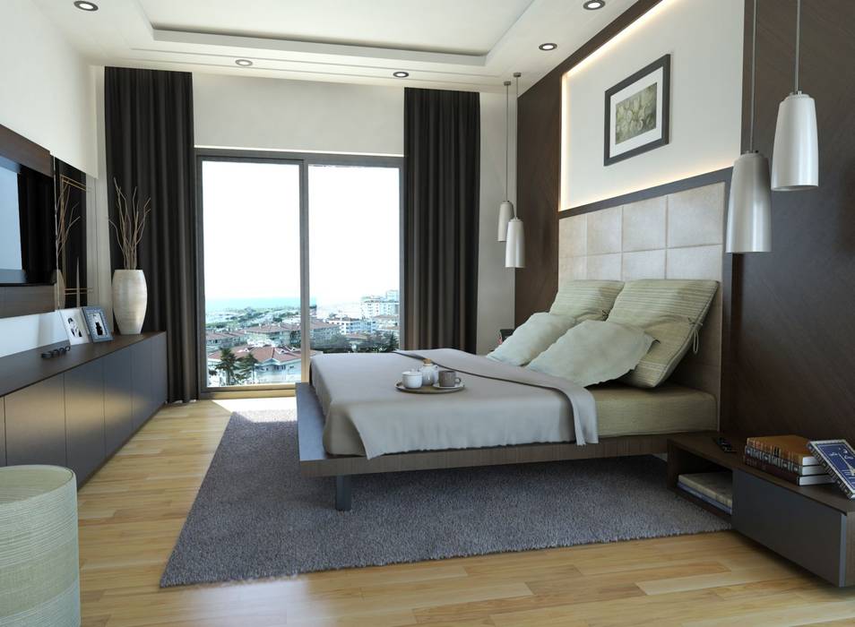 Batur Çatalçeşme, MONO MİMARLIK İNŞAAT MONO MİMARLIK İNŞAAT Modern Yatak Odası