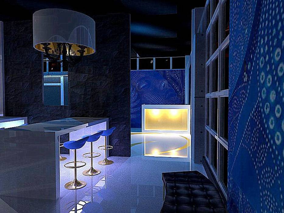 City Centre Bar/Lounge Club Design, ULA Interiors ULA Interiors Modern wine cellar
