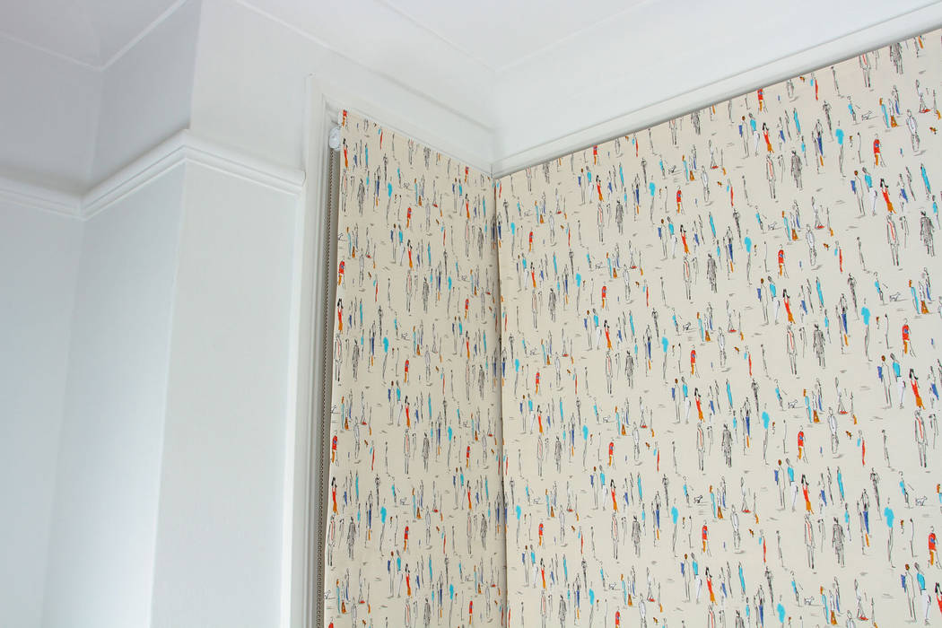 Roman Blinds- Fabric Sanderson Park Life Tracey Andrews Interiors Eclectic style houses