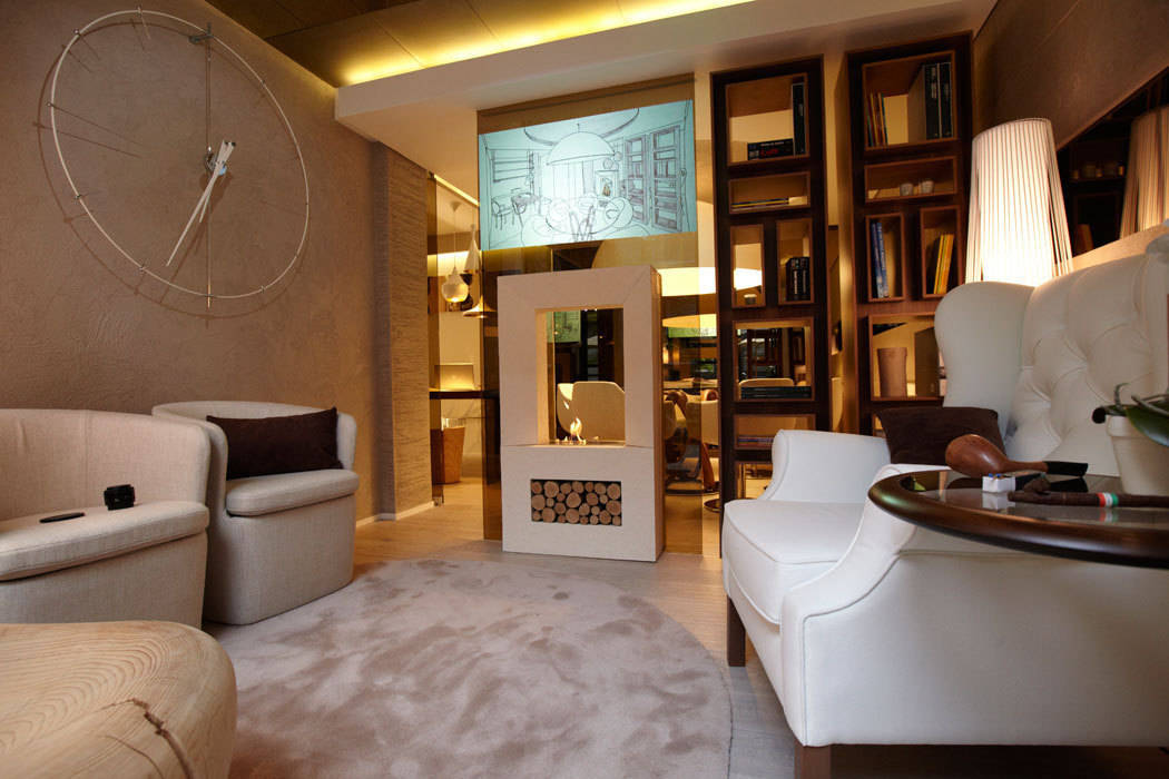 Office-showroom, FRANCESCO CARDANO Interior designer FRANCESCO CARDANO Interior designer Spazi commerciali