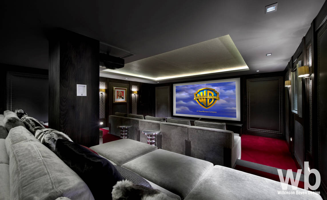 Basement Cinema Wilkinson Beven Design Sala multimediale eclettica