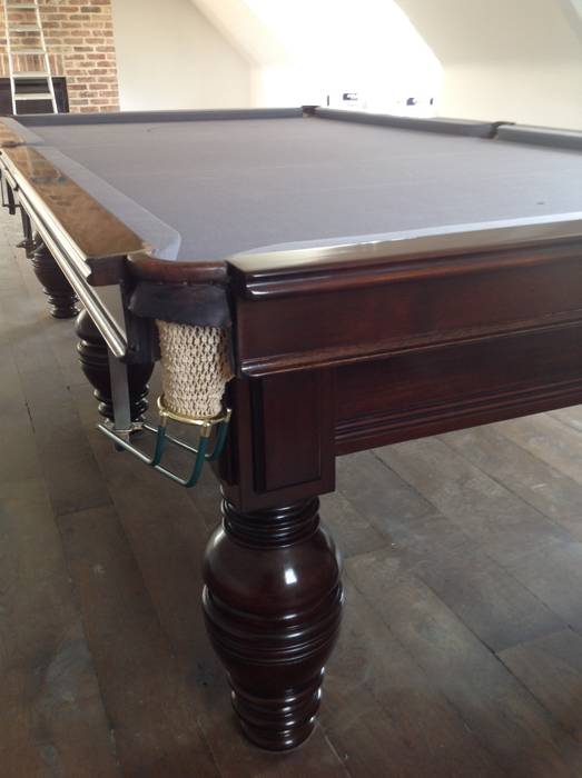 9ft antique snooker table with silver cloth. Brown's Antiques Billiards and Interiors Interior garden Interior landscaping