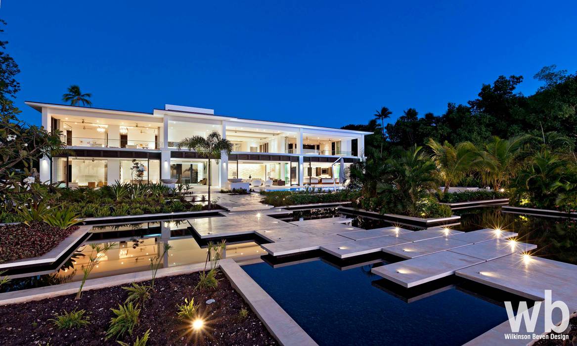 Private Caribbean Villa Wilkinson Beven Design Casas de estilo moderno