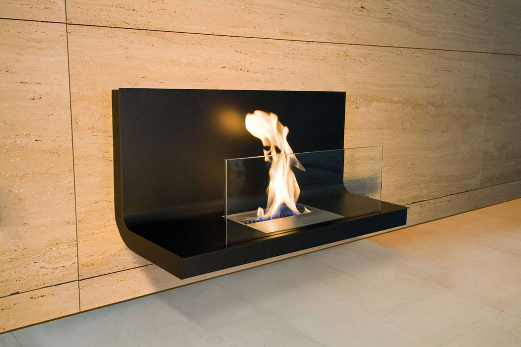 Bio-Ethanol Kamin – Home Flame Collection, Radius Design Radius Design Salones de estilo moderno Chimeneas y accesorios