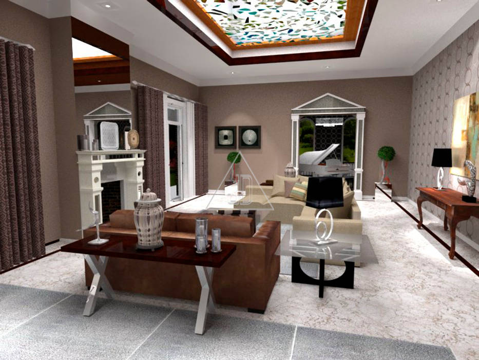 Salón y comedor de mansión / living & dining room mansion casas de