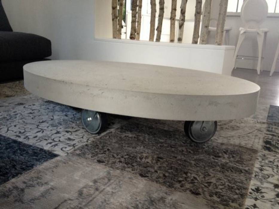 Oval concrete Tables Concrete LCDA Modern kitchen concrete table,bespoke table,concrete furniture,bespoke furniture