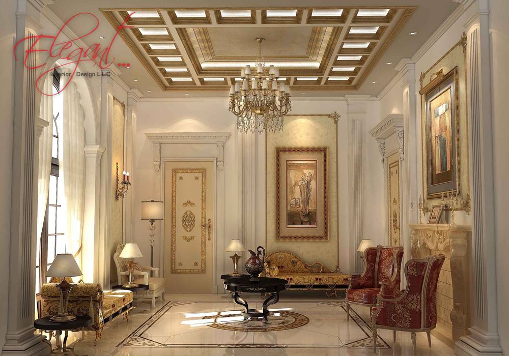 Luxury villa klassische schlafzimmer von elegant interior design llc