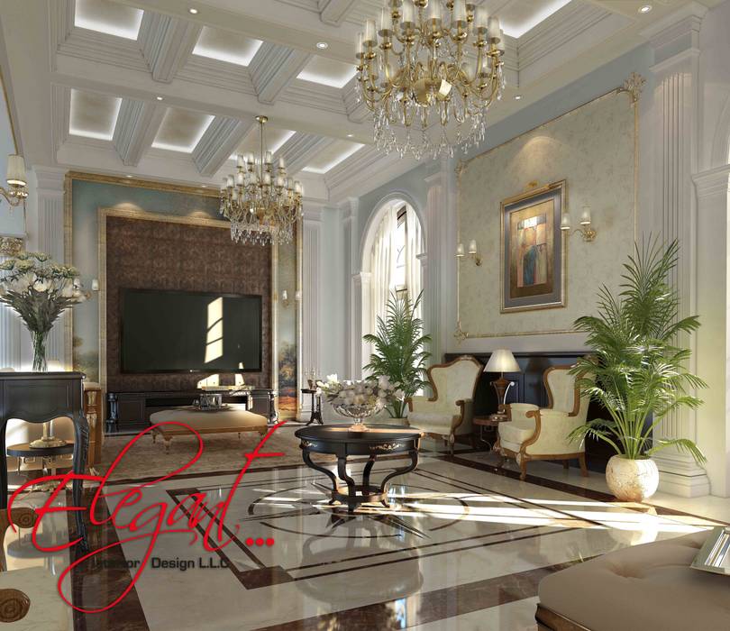 Luxury Villa Classic Style Bedroom By Elegant Interior Design Llc