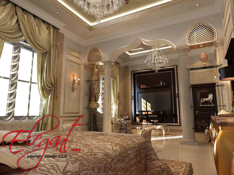 Luxury Villa Classic Style Bedroom By Elegant Interior Design Llc