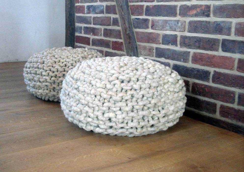 "Boppel" Strickpouf, jeannis.art jeannis.art Living room Accessories & decoration