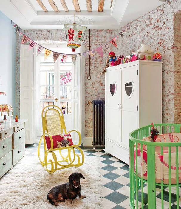 Reforma integral de vivienda en Madrid, Simetrika - Reformas Integrales en Madrid Simetrika - Reformas Integrales en Madrid Eclectic style nursery/kids room