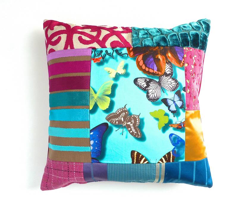 Belle luxury patchwork cushion Suzy Newton Ltd. Ausgefallene Wohnzimmer Accessoires und Dekoration