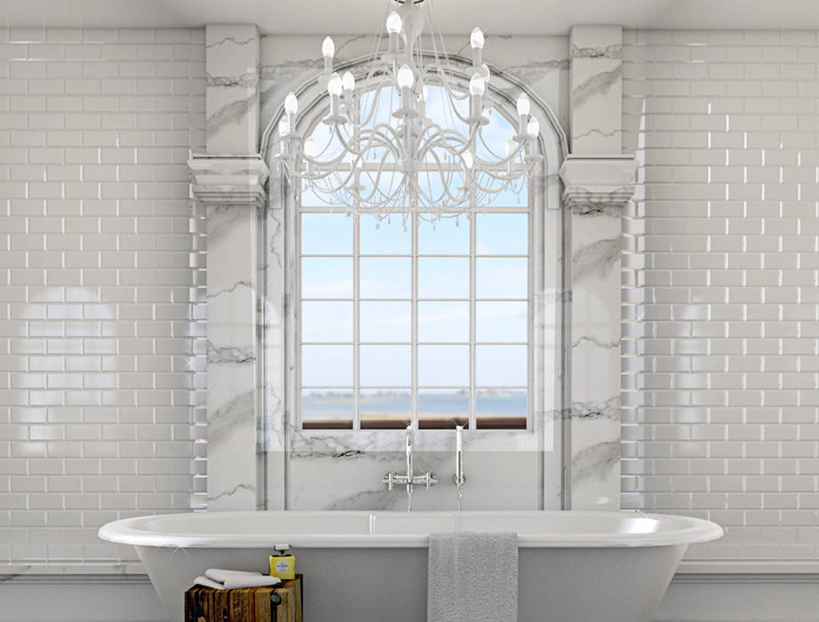 Classic bathroom 3d visual homify حمام