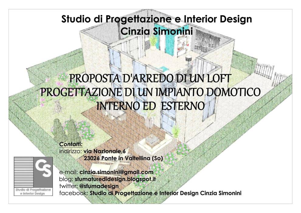 Proposta di arredo di un loft e progettazione di un impianto domotico, Studio di Progettazione e Interior Design Cinzia Simonini Studio di Progettazione e Interior Design Cinzia Simonini